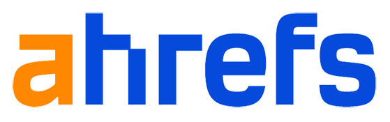 ahrefs logo.