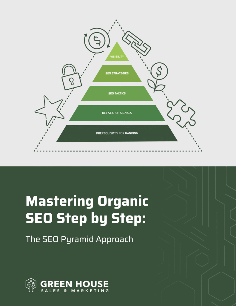 Front page of the Mastering Organic SEO Step by Step" The SEO Pyramid Approach
