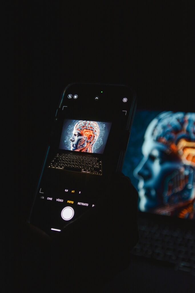 AI-generated digital marketing concept image representing automation and SEO strategy.