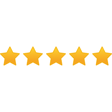 Five star rating representing trust built online between businesses and customers.